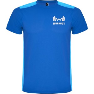 Detroit short sleeve unisex sports t-shirt, Royal blue, Light Royal (T-shirt, mixed fiber, synthetic)