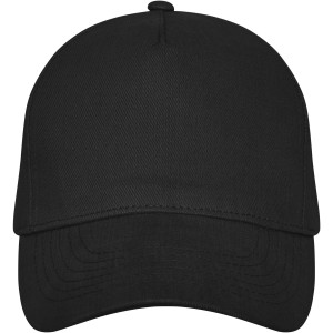 Doyle 5 panel cap, Solid black (Hats)