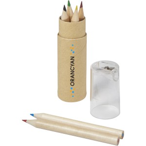 Kram 7-piece coloured pencil set, transparent clear (Drawing set)