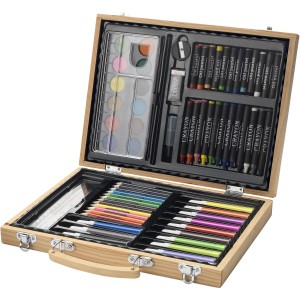 Rainbow 67-piece colouring set, Natural (Drawing set)
