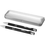 Dublin writing set, solid black,Silver (10619900)