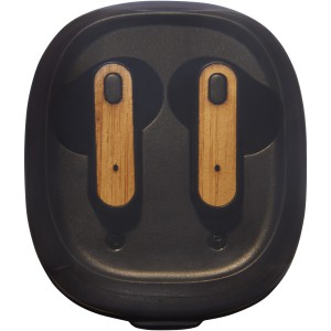 Nitida TWS bamboo earbuds, Solid black (Earphones, headphones)