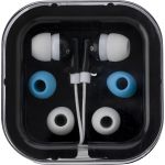 Earphones with two spare sets of buds, black (2289-01)
