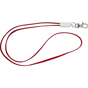 TPE 2-in-1 lanyard Marguerite, red (Eletronics cables, adapters)