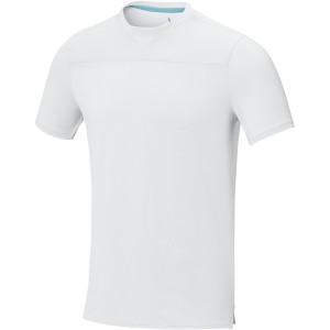 Elevate Borax short sleeve men's GRS recycled cool fit t-shirt, White