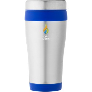 Elwood 470 ml insulated tumbler, Silver,Blue (Glasses)