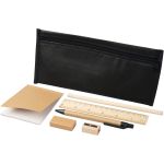 Enviro 7-piece eco pencil case set, solid black (21037003)