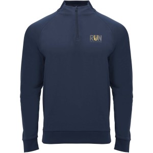 Epiro long sleeve unisex quarter zip sweatshirt, Navy Blue (Pullovers)