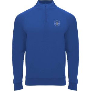 Epiro long sleeve unisex quarter zip sweatshirt, Royal blue (Pullovers)