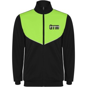 Evans unisex tracksuit, Solid black, Lime (Pullovers)