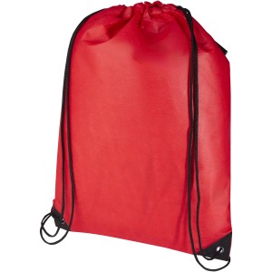 Evergreen GRS recycled non-woven drawstring bag 5L, Red (Backpacks)