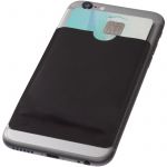 Exeter RFID smartphone card wallet, solid black (13424600)