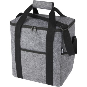 Felta GRS recycled felt bottle cooler bag 21L, Grey (Cooler bags)