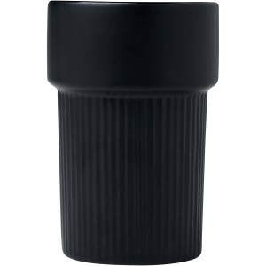 Fika 340 ml tumbler with bamboo sleeve, Solid black (Glasses)