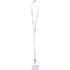 Franz recycled plastic smartphone lanyard with built-in data