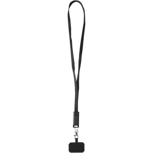 Franz recycled plastic smartphone lanyard with built-in data