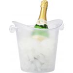 Frosted plastic cooler/ice bucket., neutral (3739-21CD)
