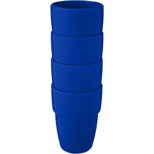 Staki 4-piece 280 ml stackable mug gift set, Medium blue (Glasses)
