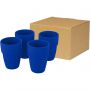 Staki 4-piece 280 ml stackable mug gift set, Medium blue