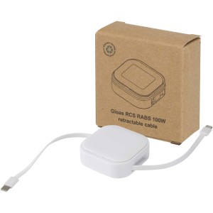 Gloas 5-in-1 recycled retractable data sync and 100W fast ch