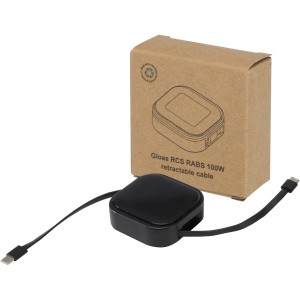 Gloas 5-in-1 recycled retractable data sync and 100W fast ch