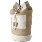 Goa sailor duffel bag made from jute, Natural, White (11975400)