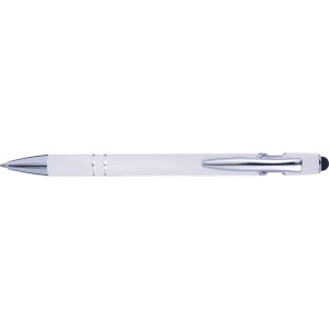 Aluminium ballpen Primo, white