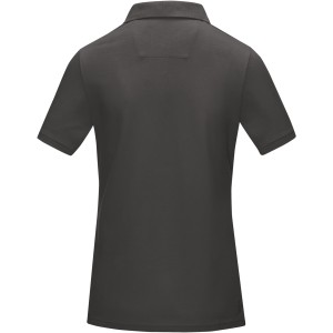 Graphite short sleeve women's  organic polo, Storm grey (Polo shirt, 90-100% cotton)
