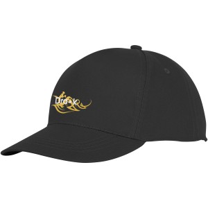 Hades 5 panel cap, solid black (Hats)