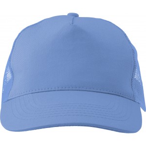 Cotton twill and plastic cap Penelope, light blue (Hats)