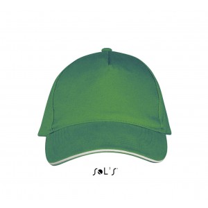 SOL'S LONG BEACH - 5 PANEL CAP, Kelly Green/White (Hats)