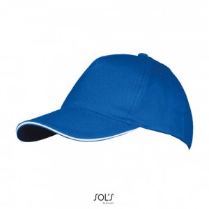 SOL'S LONG BEACH - 5 PANEL CAP, Royal Blue/White (Hats)