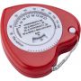 ABS BMI tape measure Francine, red
