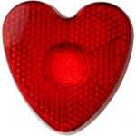 Heart shaped safety light, red (8105-08)