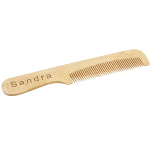 Heby bamboo comb with handle, Natural (Body care)