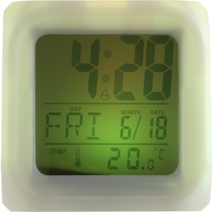 HIPS alarm clock Leona, white (Clocks and watches)