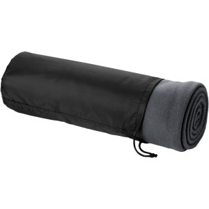 Huggy blanket and pouch, Anthracite