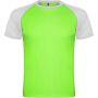 Indianapolis short sleeve unisex sports t-shirt, Fluor Green, White