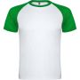 Indianapolis short sleeve unisex sports t-shirt, White, Fern green