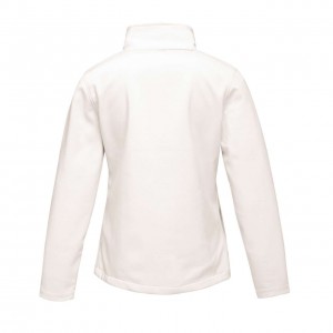 ABLAZE WOMEN'S PRINTABLE SOFTSHELL, White/Light Steel (Jackets)