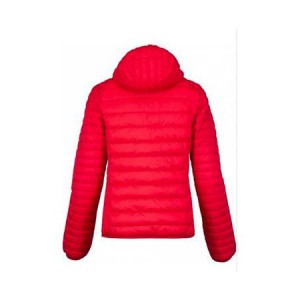 LADIES' LIGHTWEIGHT HOODED PADDED JACKET, Red (Jackets)