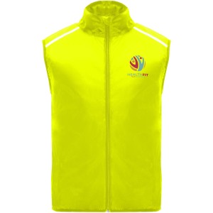 Jannu unisex lightweight running bodywarmer, Fluor Yellow (Vests)