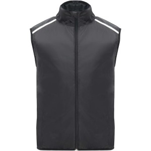 Jannu unisex lightweight running bodywarmer, Solid black (Vests)