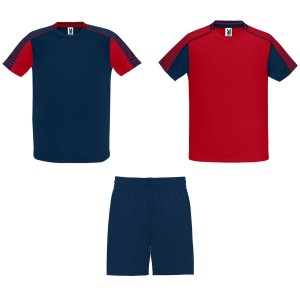 Juve kids sports set, Red, Navy Blue (T-shirt, mixed fiber, synthetic)