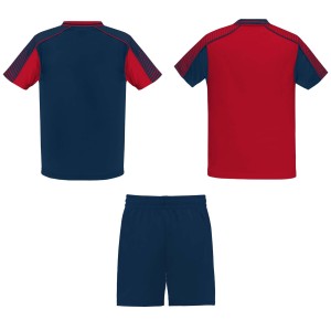 Juve unisex sports set, Red, Navy Blue (T-shirt, mixed fiber, synthetic)