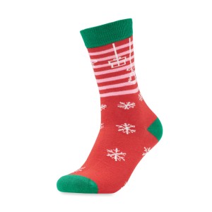 Pair of Christmas socks L, Red