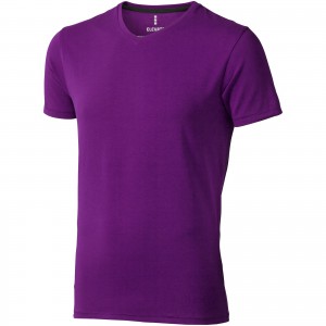 Kawartha short sleeve men's organic t-shirt, Plum (T-shirt, 90-100% cotton)