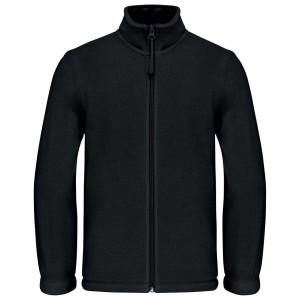 KIDS' FULL ZIP FLEECE JACKET, Black (Polar pullovers)