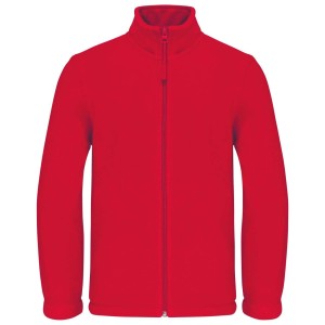 KIDS' FULL ZIP FLEECE JACKET, Red (Polar pullovers)