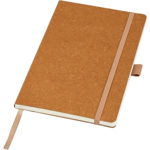 Kilau recycled leather notebook, Natural (Notebooks)